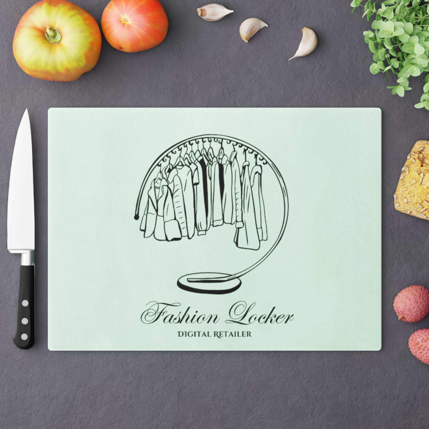 Fashion Locker Kitchen Cutting Board