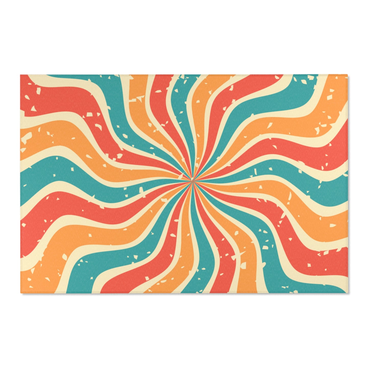 Retro Swirl Area Rug by Fashion Locker
