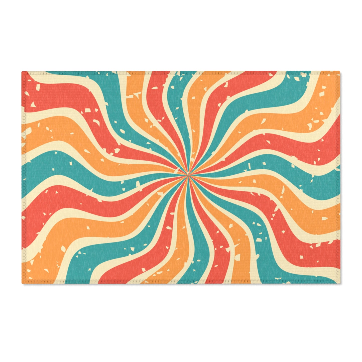 Retro Swirl Area Rug by Fashion Locker