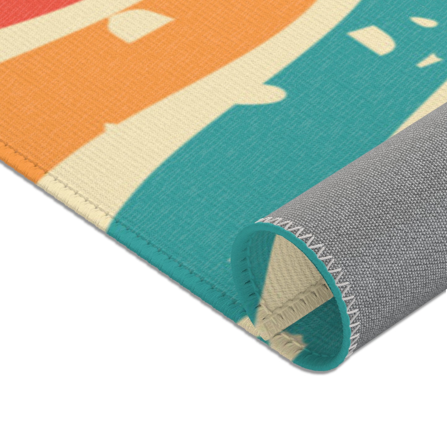 Retro Swirl Area Rug by Fashion Locker