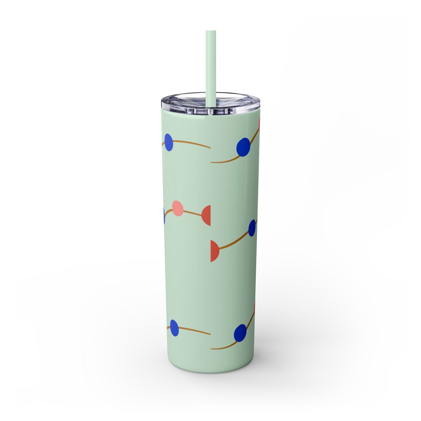 Vibrant Skinny Tumbler with Straw - 20oz