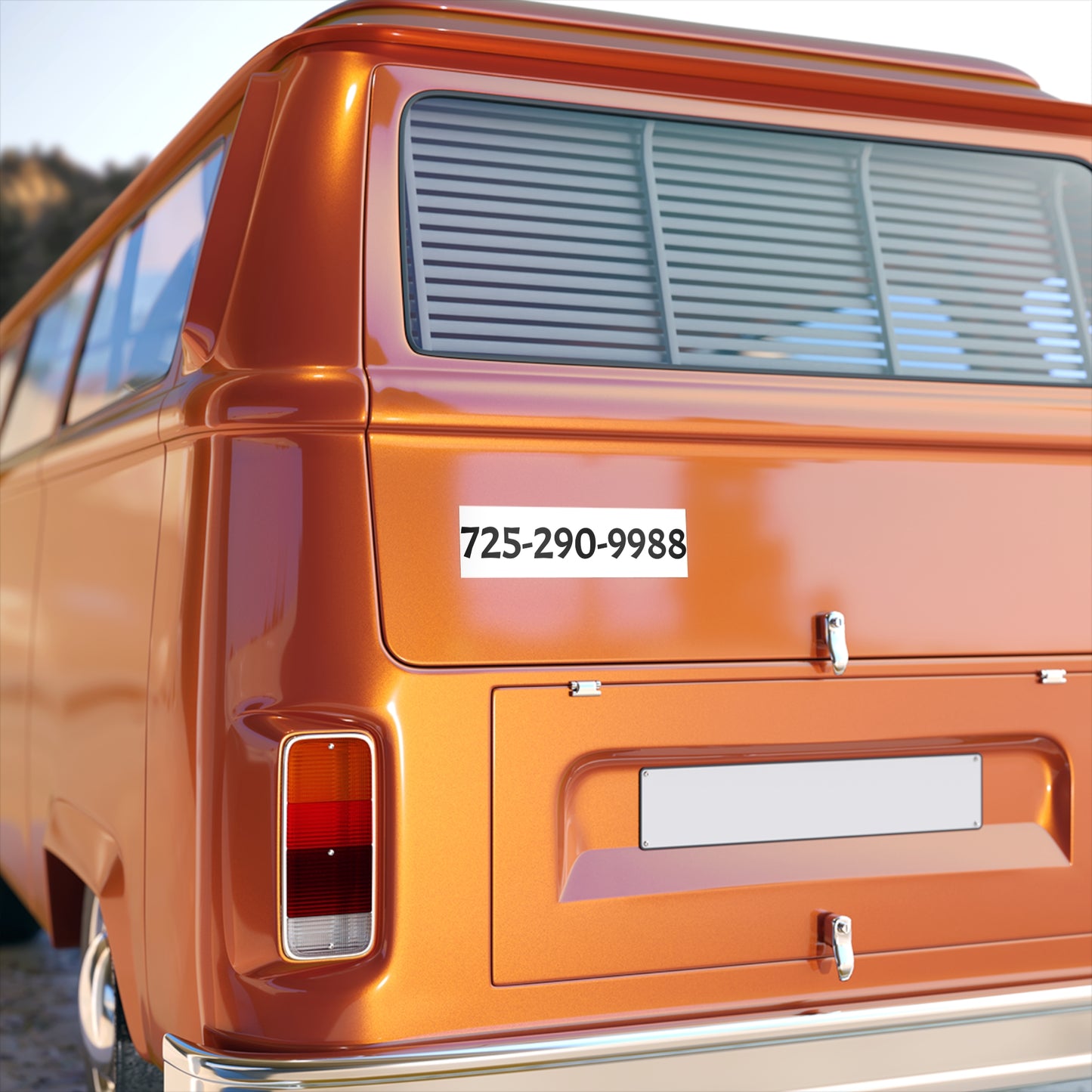 Fashion Locker Contact Number Bumper Sticker