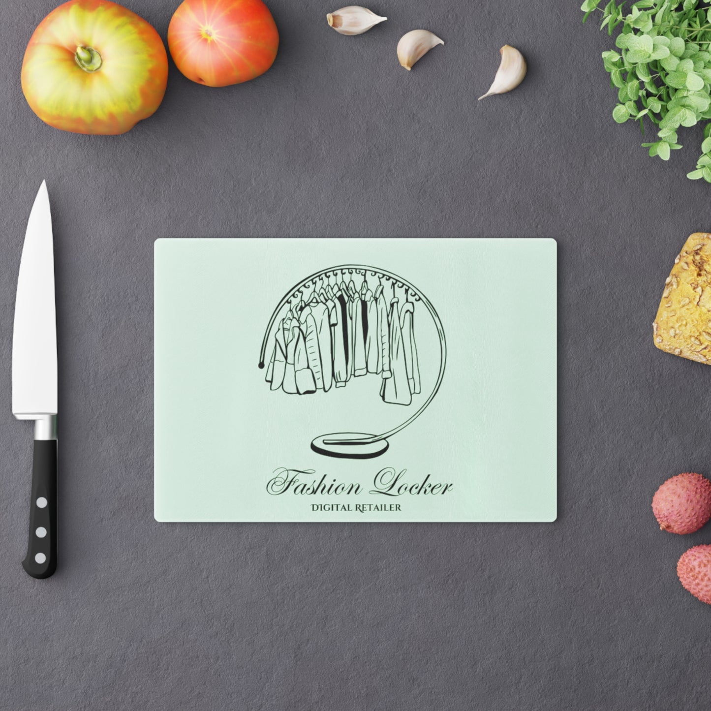 Fashion Locker Kitchen Cutting Board