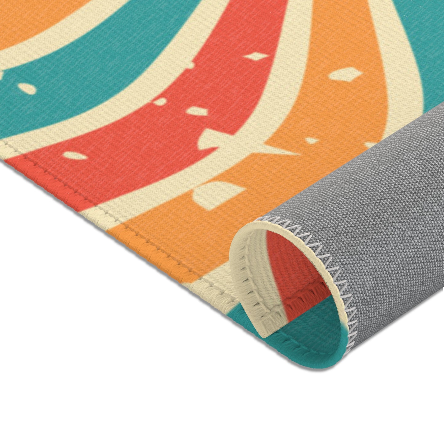 Retro Swirl Area Rug by Fashion Locker