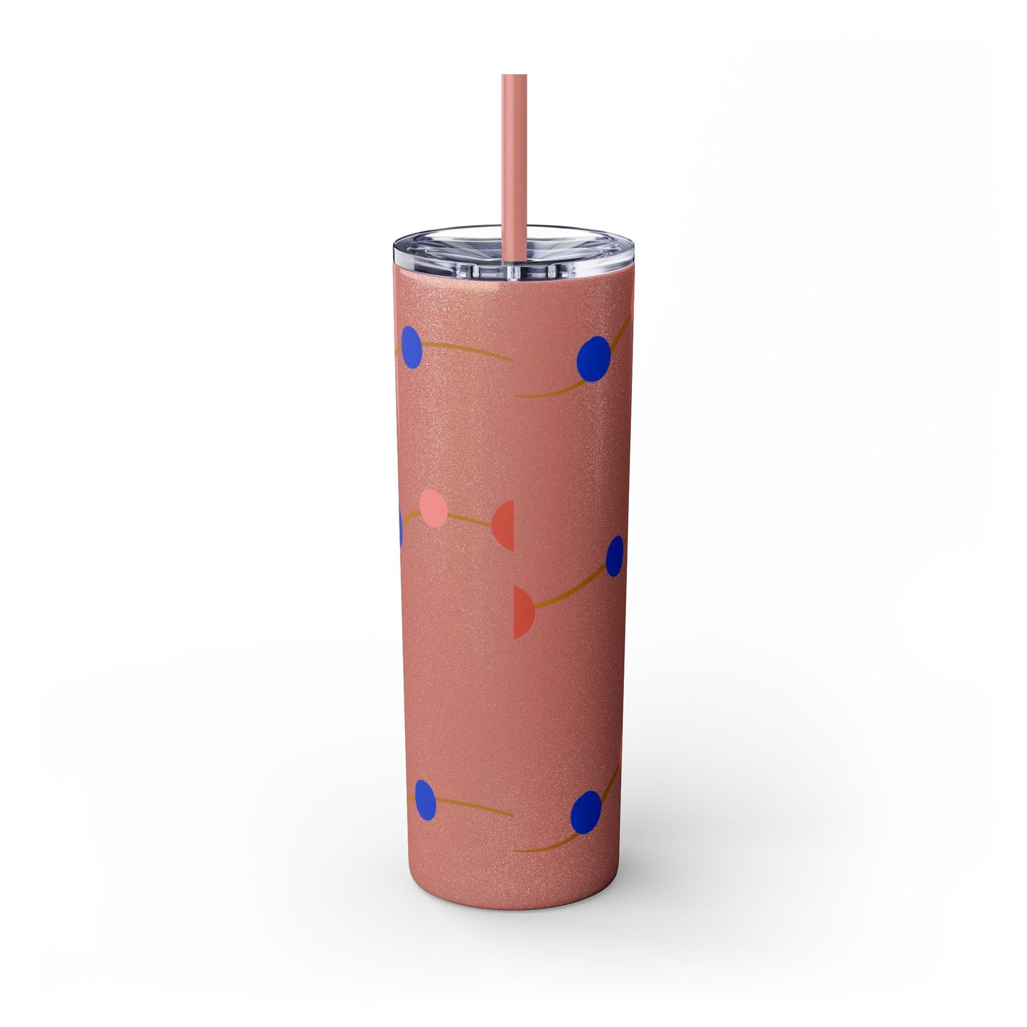 Vibrant Skinny Tumbler with Straw - 20oz