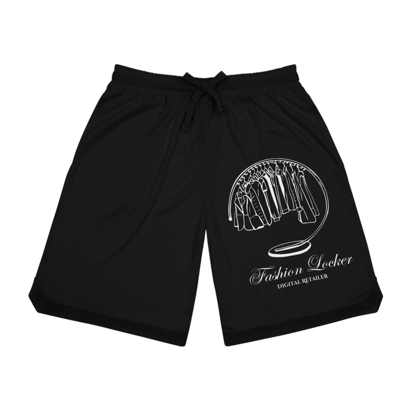 Fashion Locker Basketball Rib Shorts Black