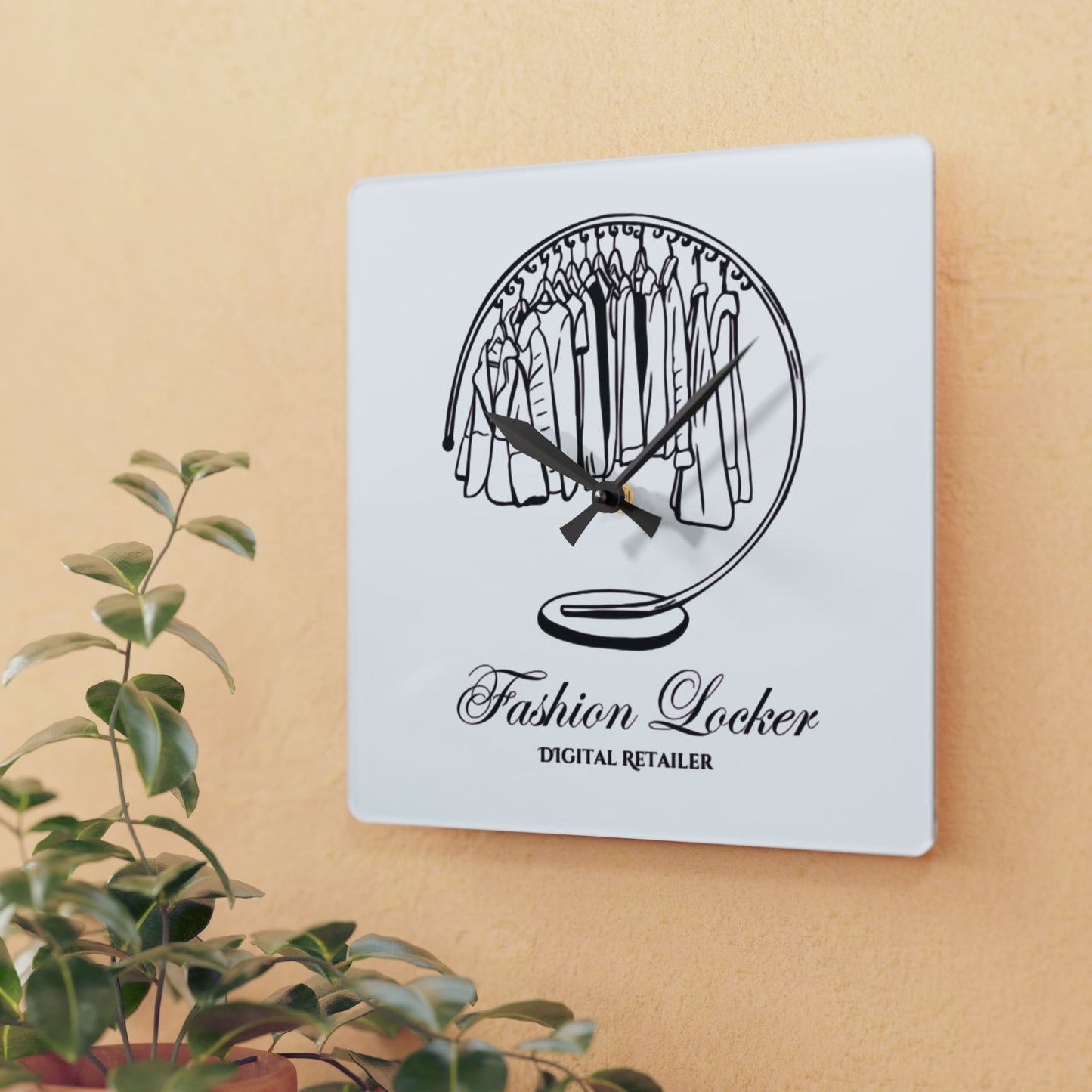 Fashion Locker Simplified Wall Clock