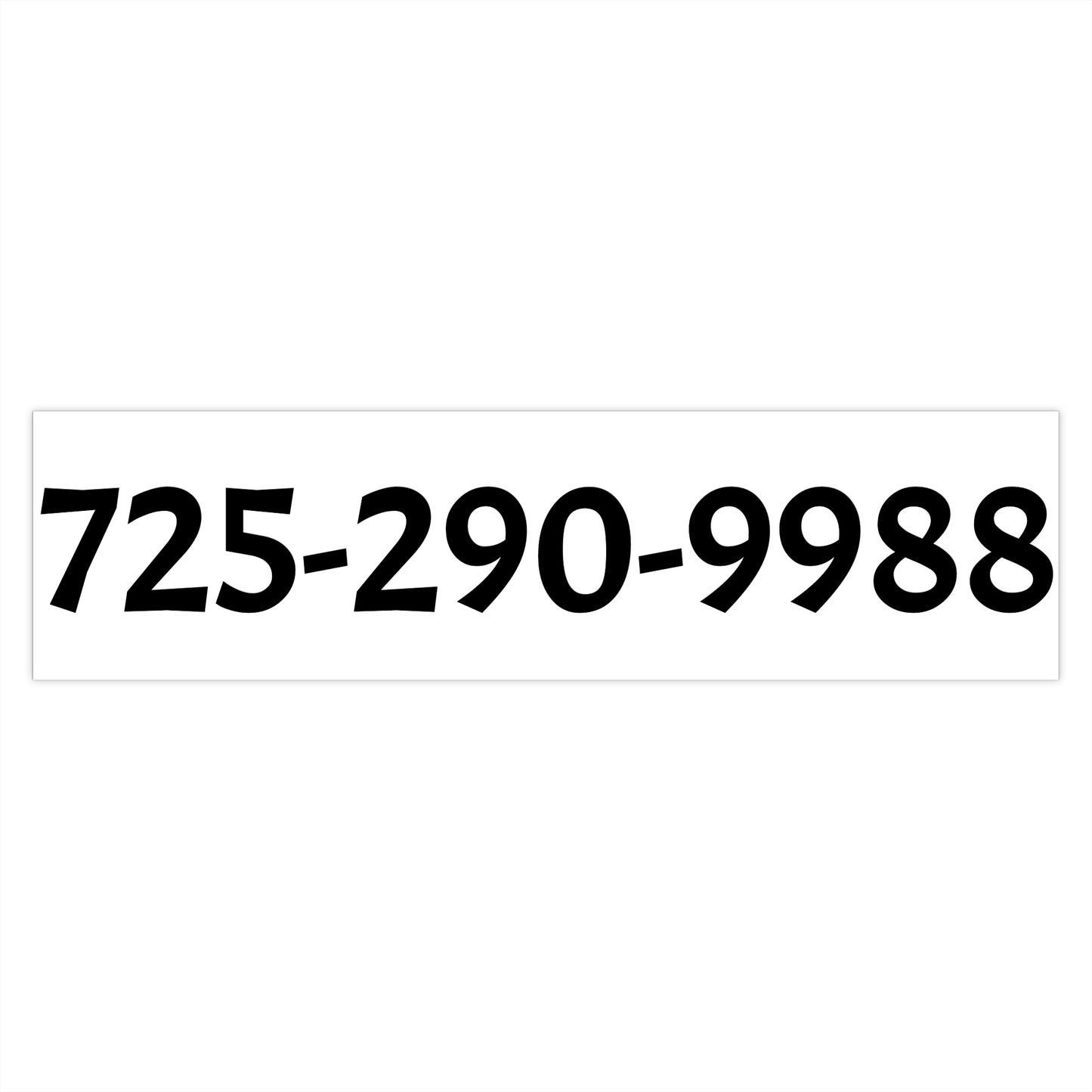 Fashion Locker Contact Number Bumper Sticker
