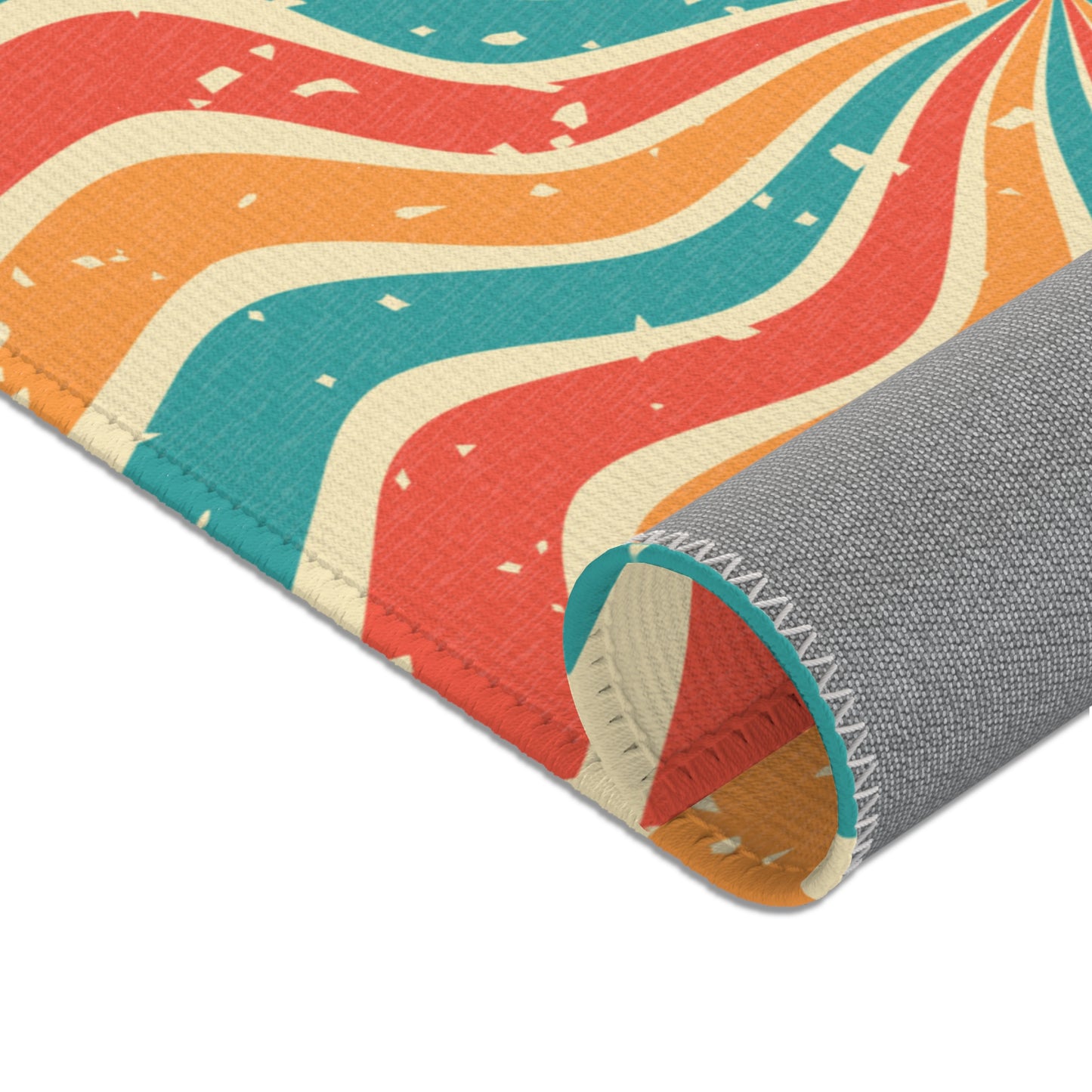 Retro Swirl Area Rug by Fashion Locker