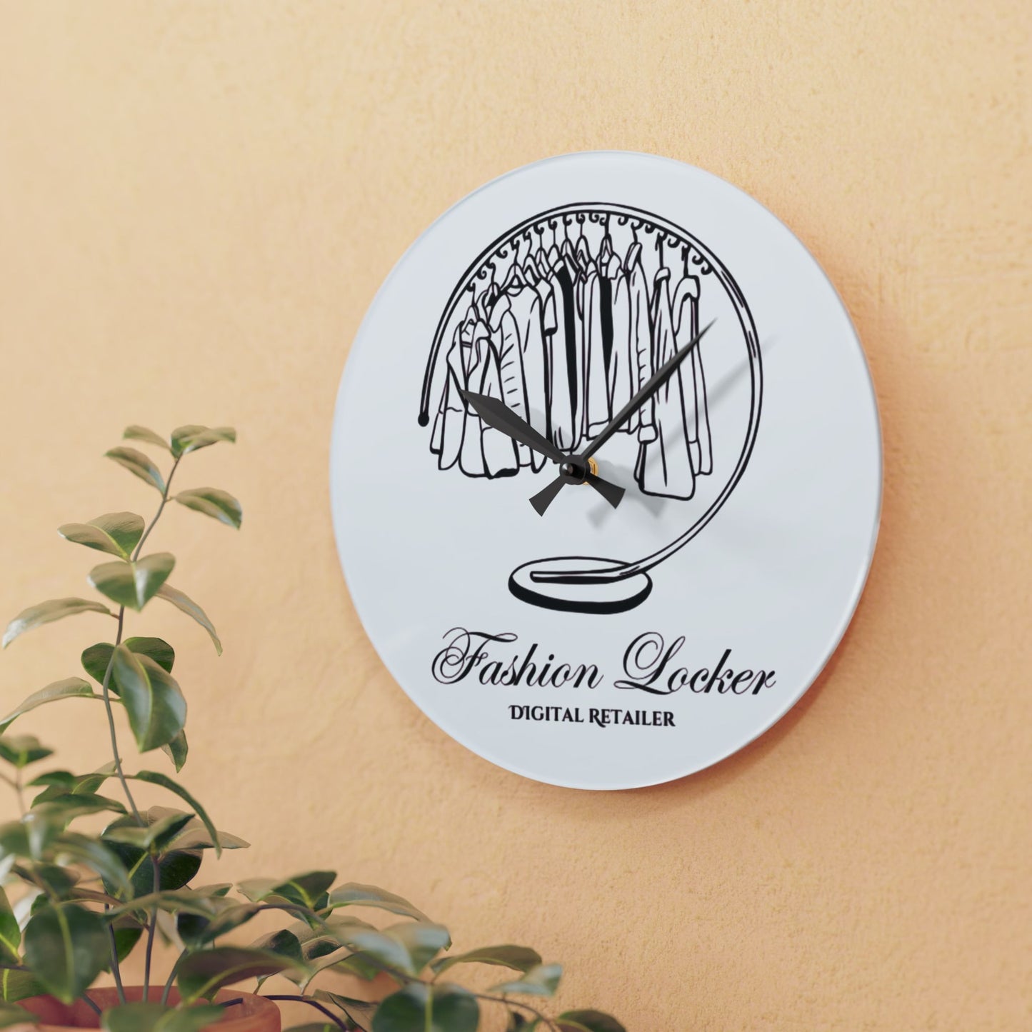 Fashion Locker Simplified Wall Clock