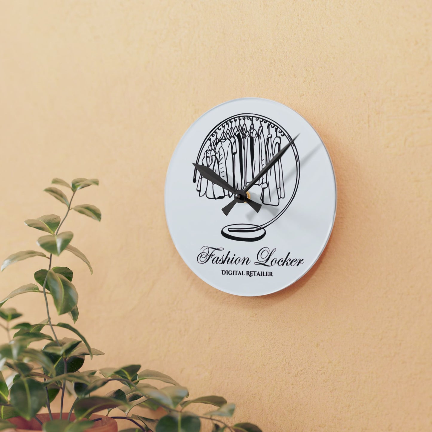 Fashion Locker Simplified Wall Clock