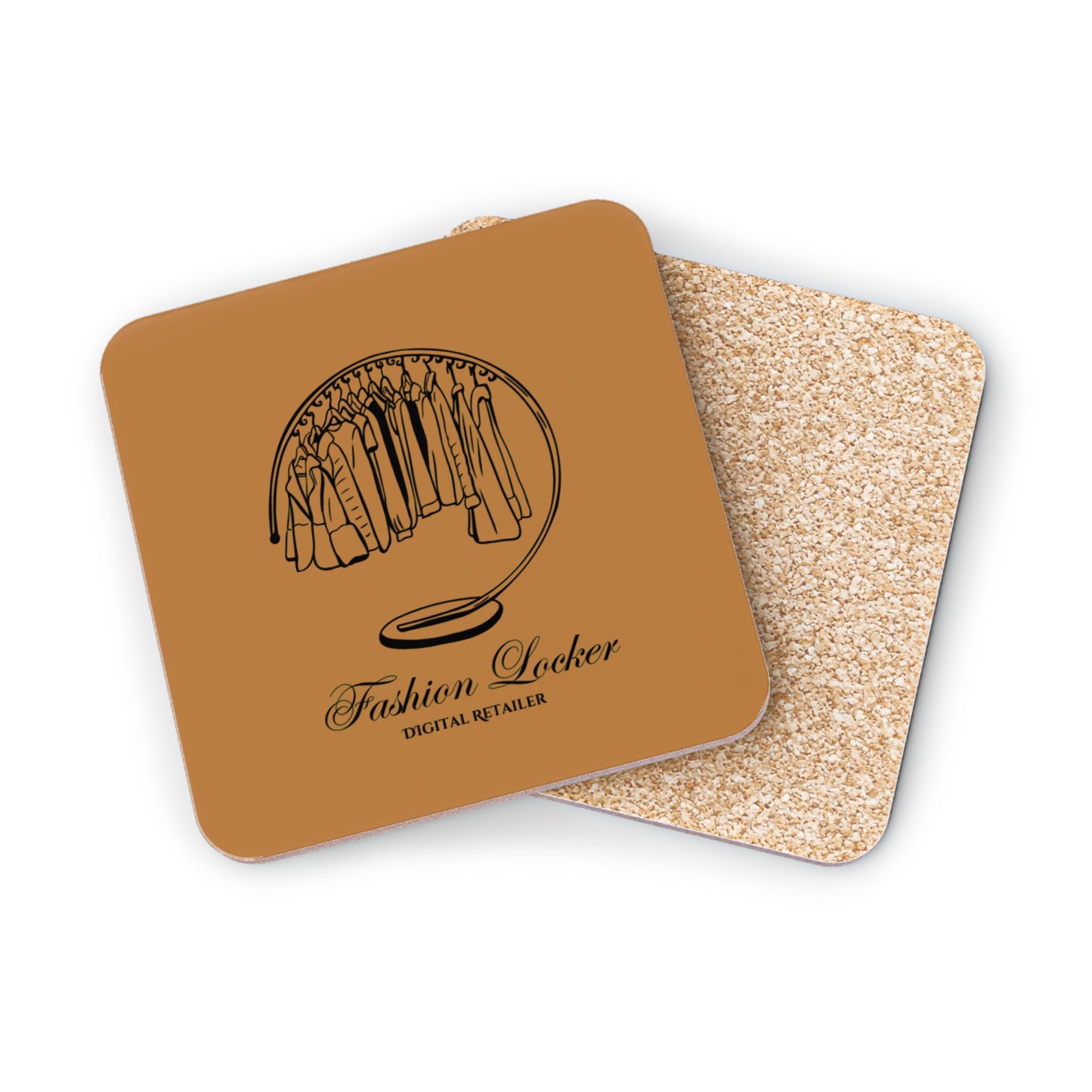 Fashion Locker Cup Coasters - Brown