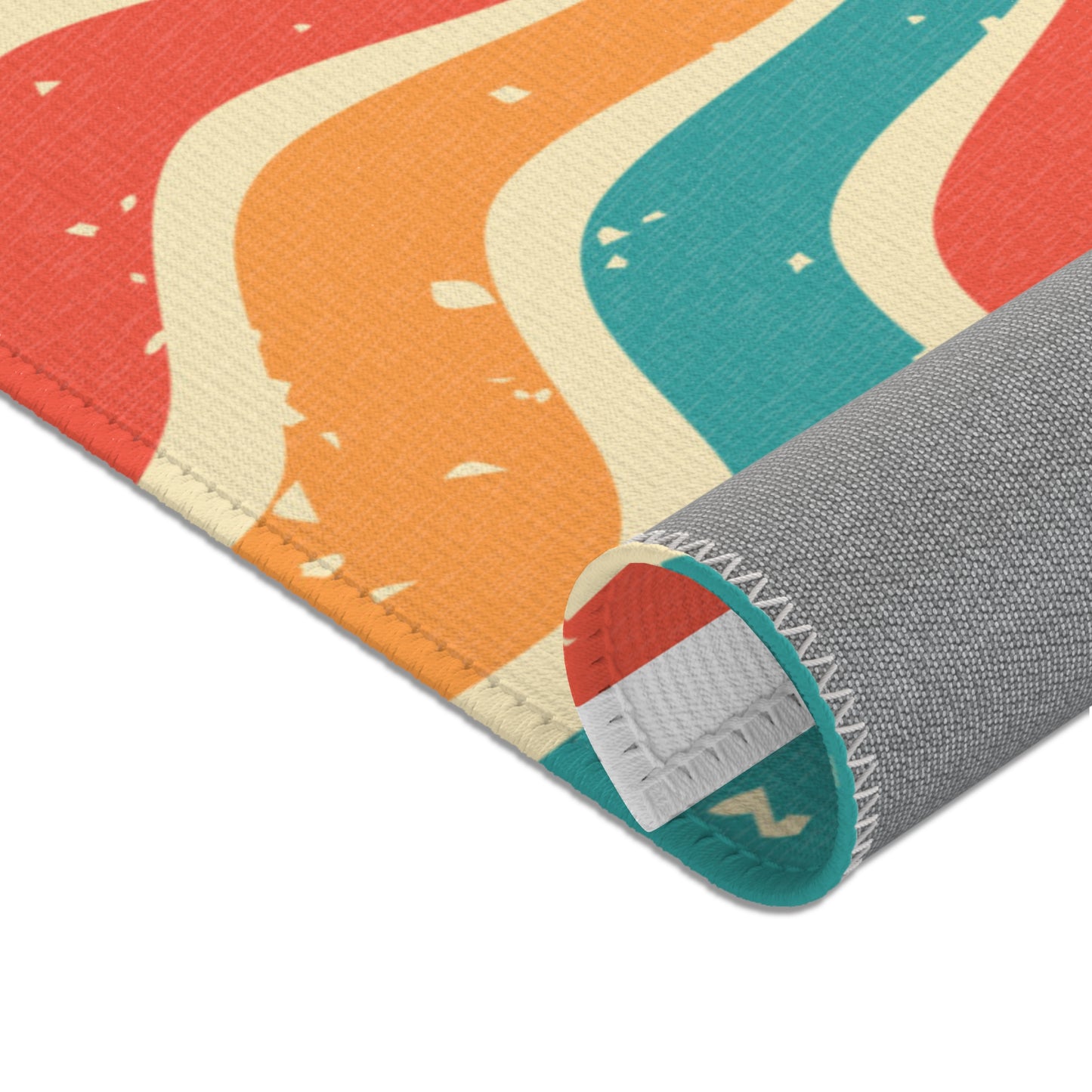 Retro Swirl Area Rug by Fashion Locker