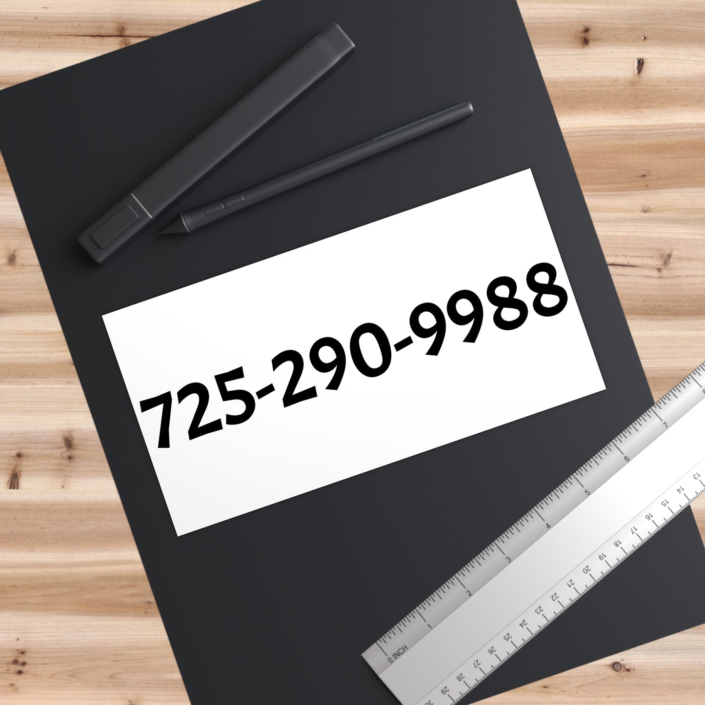Fashion Locker Contact Number Bumper Sticker