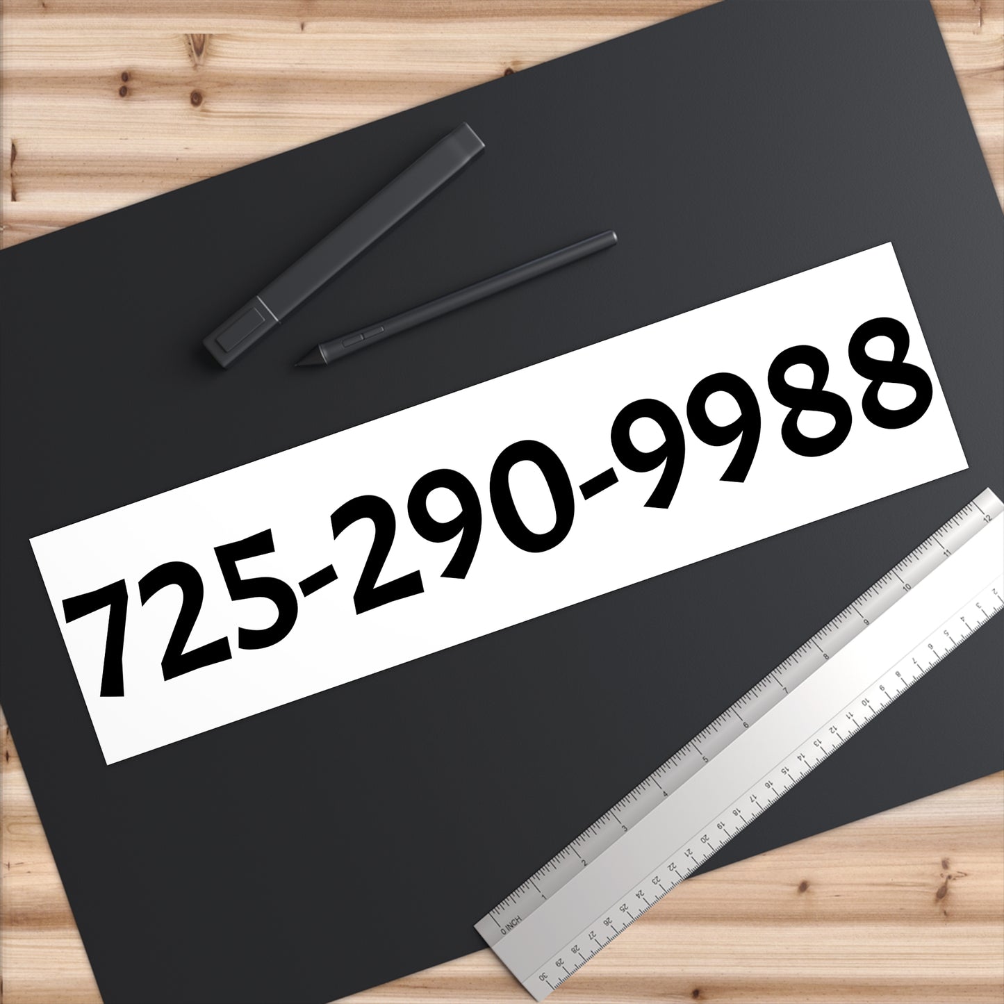 Fashion Locker Contact Number Bumper Sticker