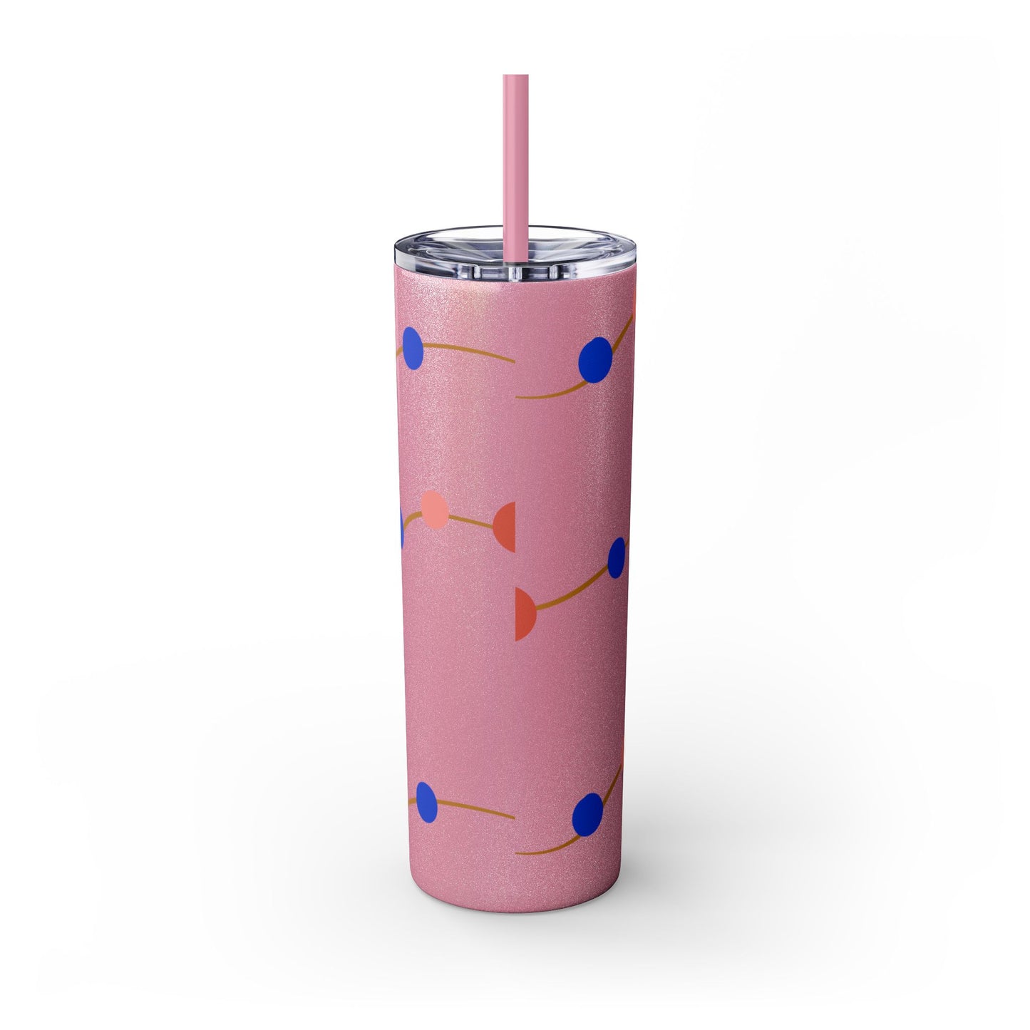 Vibrant Skinny Tumbler with Straw - 20oz