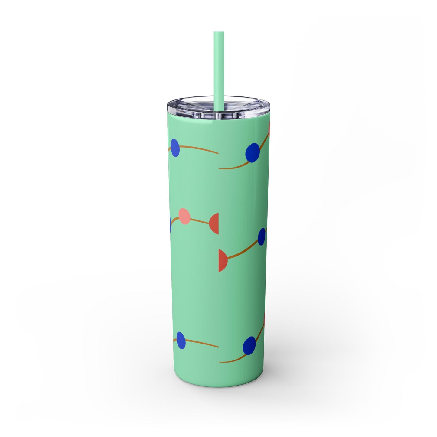 Vibrant Skinny Tumbler with Straw - 20oz