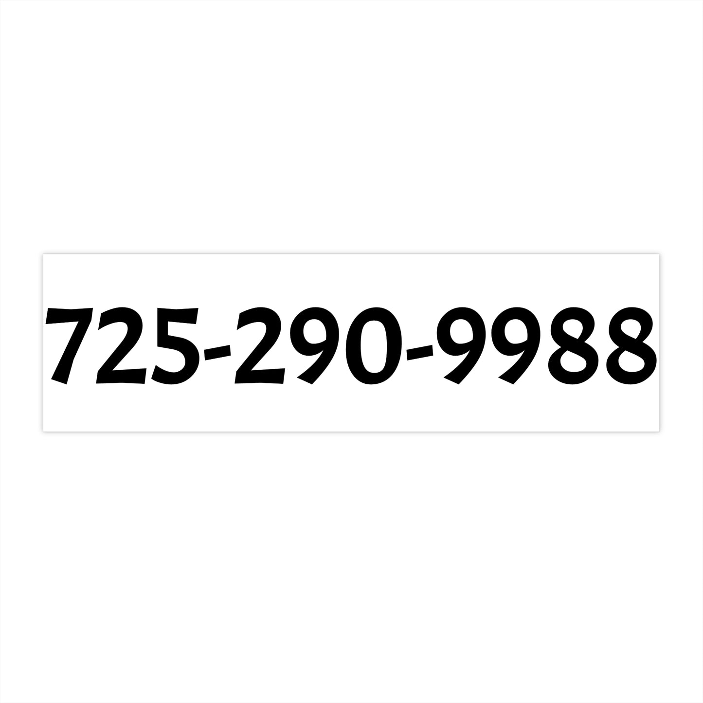 Fashion Locker Contact Number Bumper Sticker