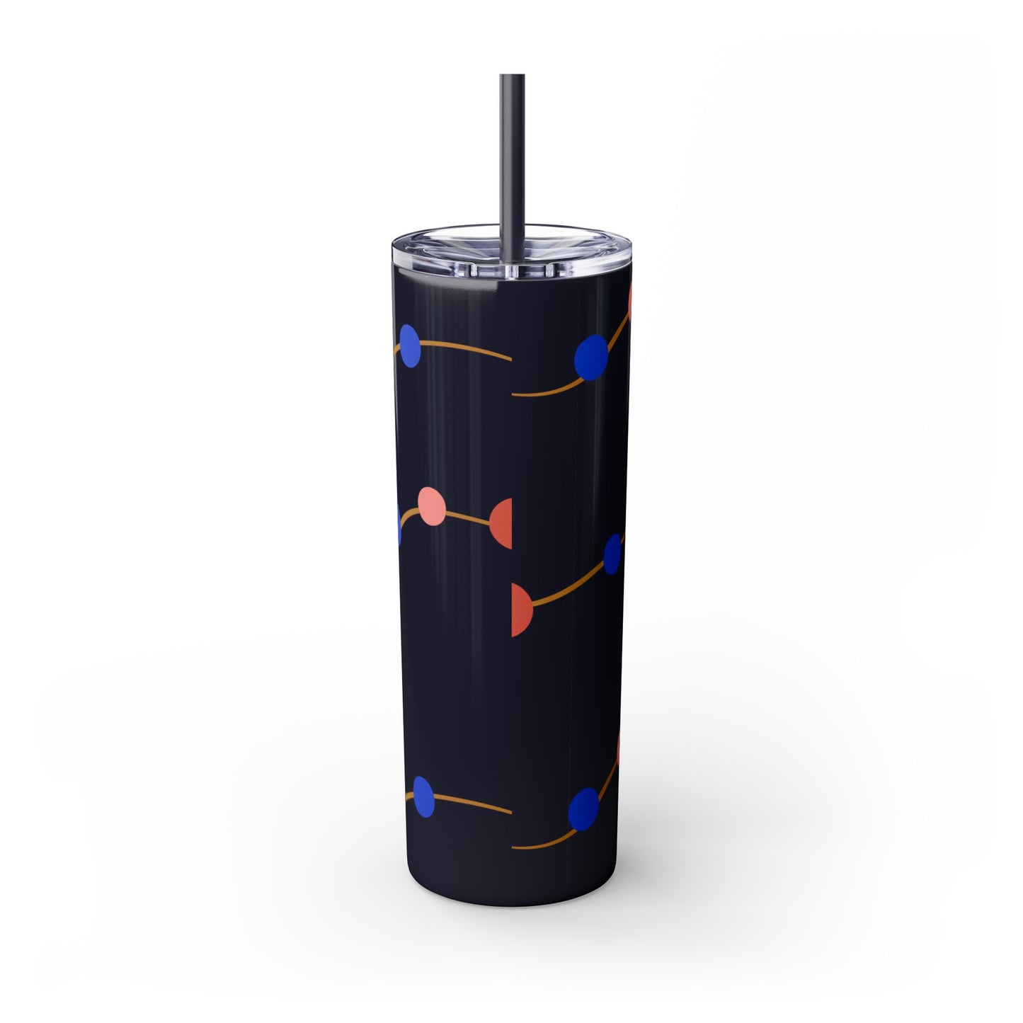 Vibrant Skinny Tumbler with Straw - 20oz