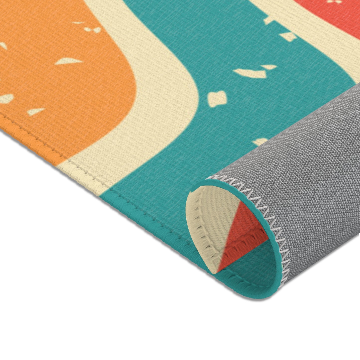 Retro Swirl Area Rug by Fashion Locker