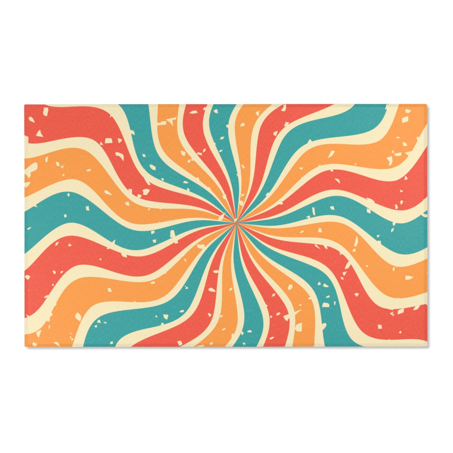 Retro Swirl Area Rug by Fashion Locker