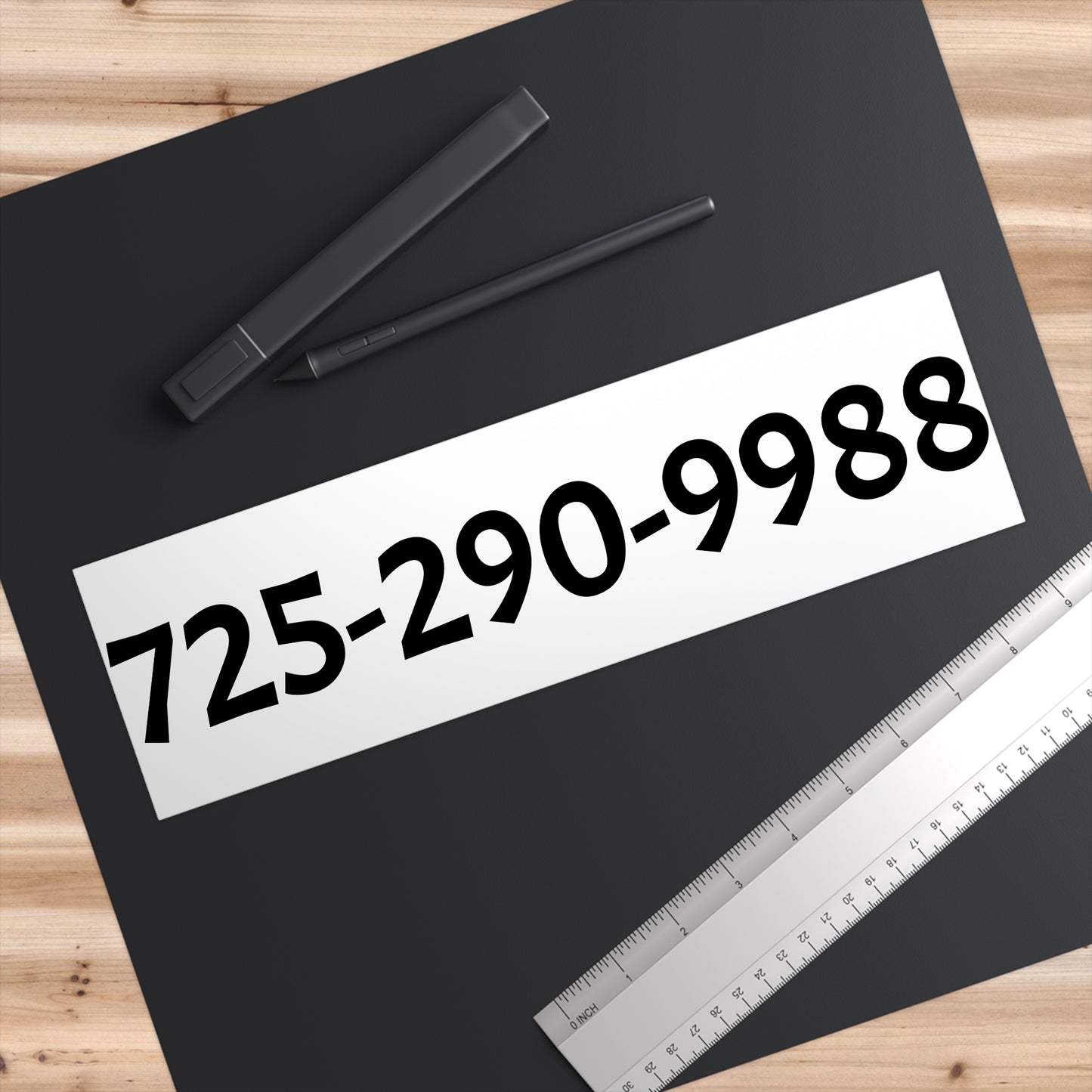 Fashion Locker Contact Number Bumper Sticker