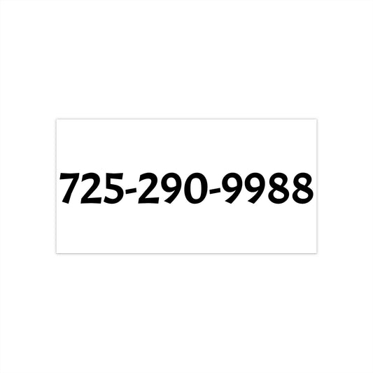 Fashion Locker Contact Number Bumper Sticker