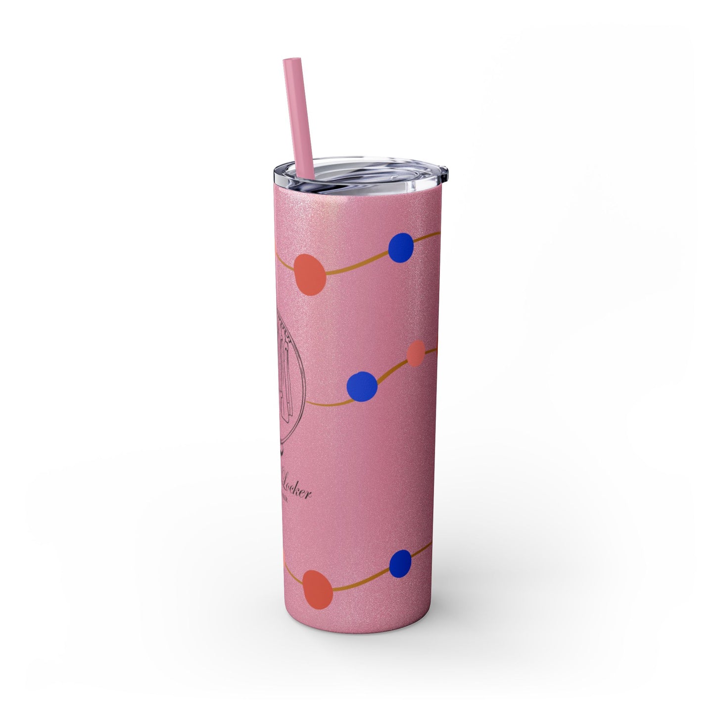 Vibrant Skinny Tumbler with Straw - 20oz
