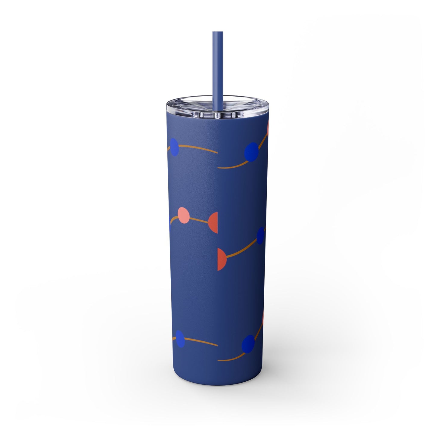 Vibrant Skinny Tumbler with Straw - 20oz