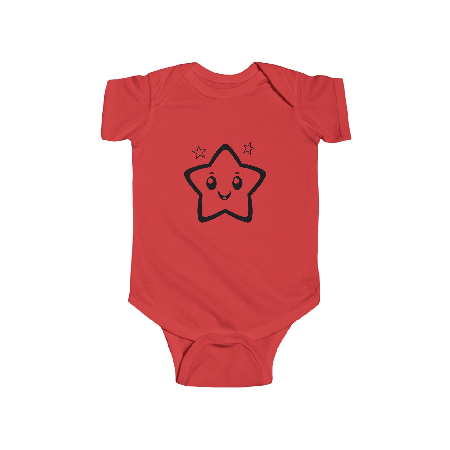 Infant Bodysuit with Smiling Star