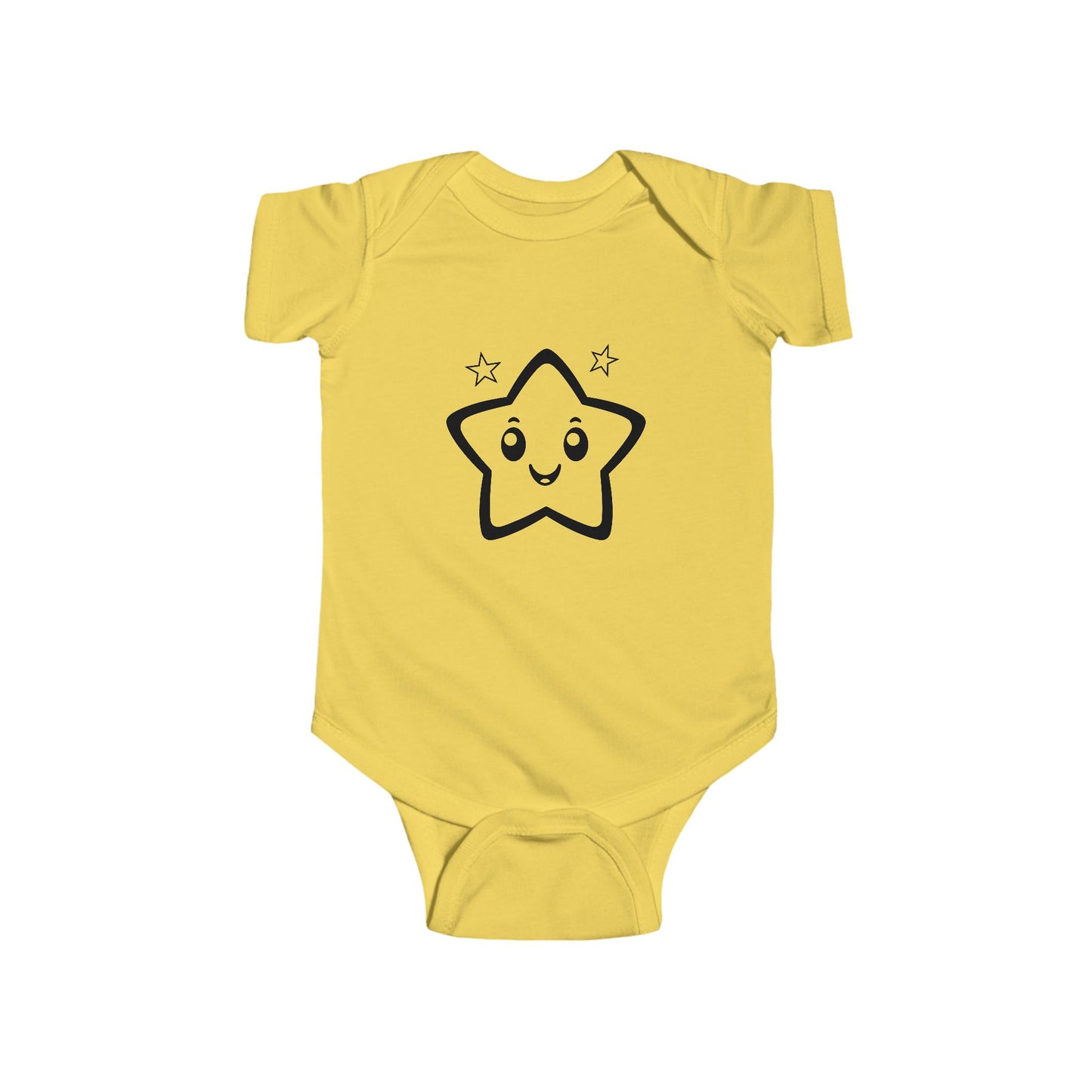 Infant Bodysuit with Smiling Star