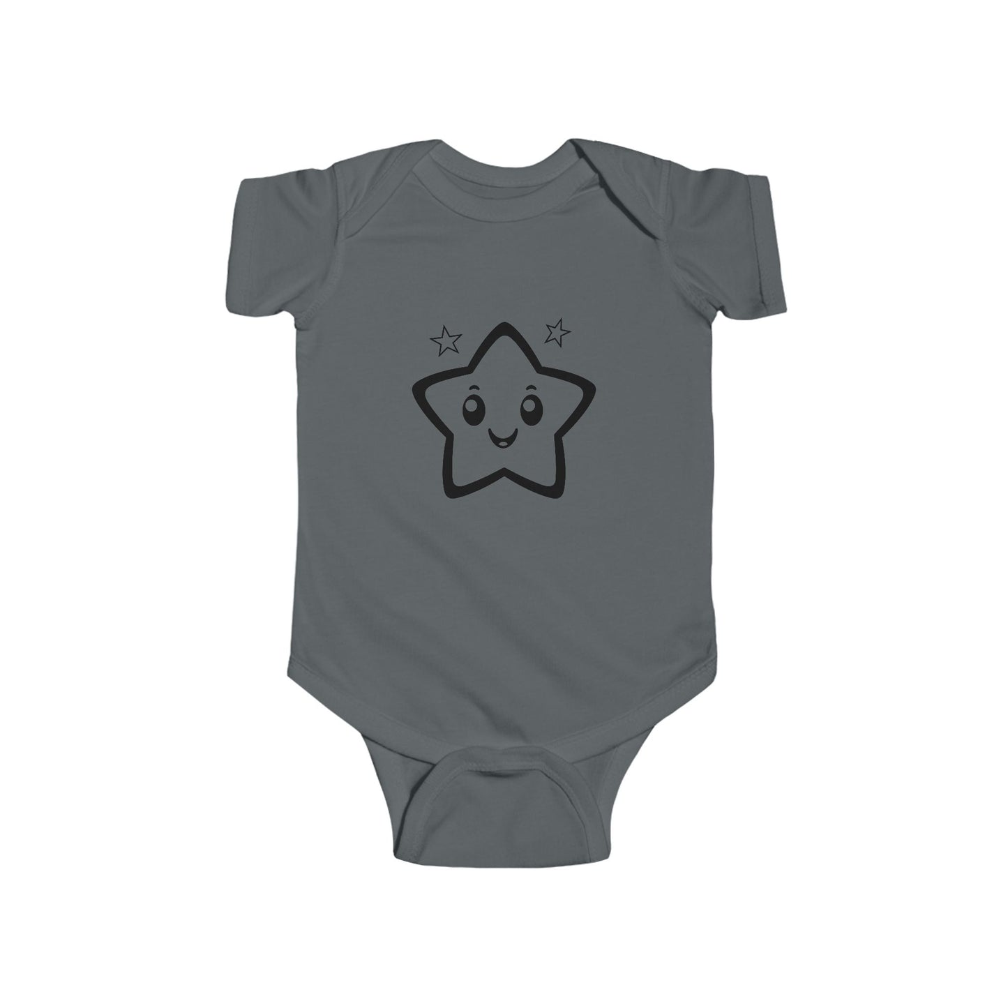 Infant Bodysuit with Smiling Star