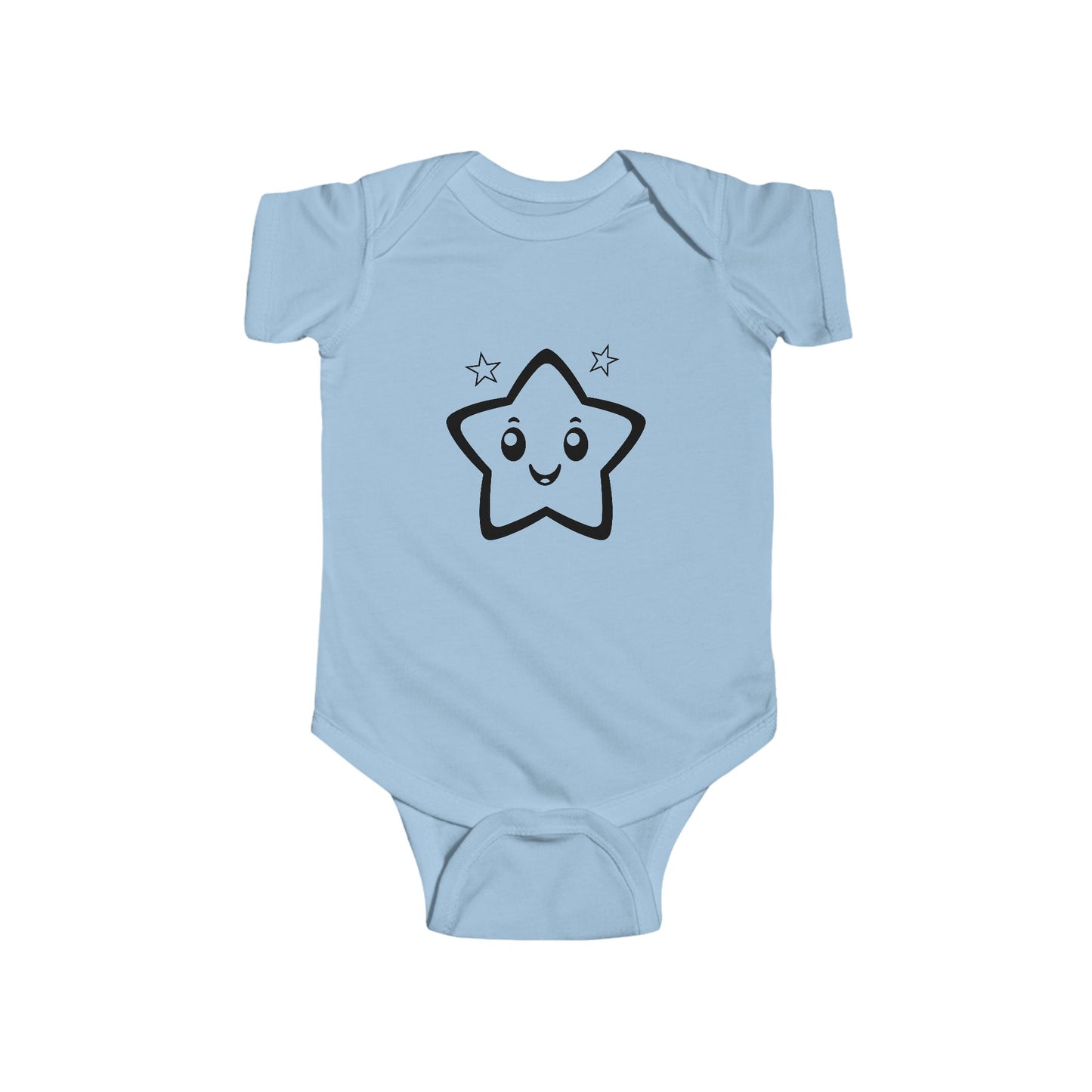 Infant Bodysuit with Smiling Star