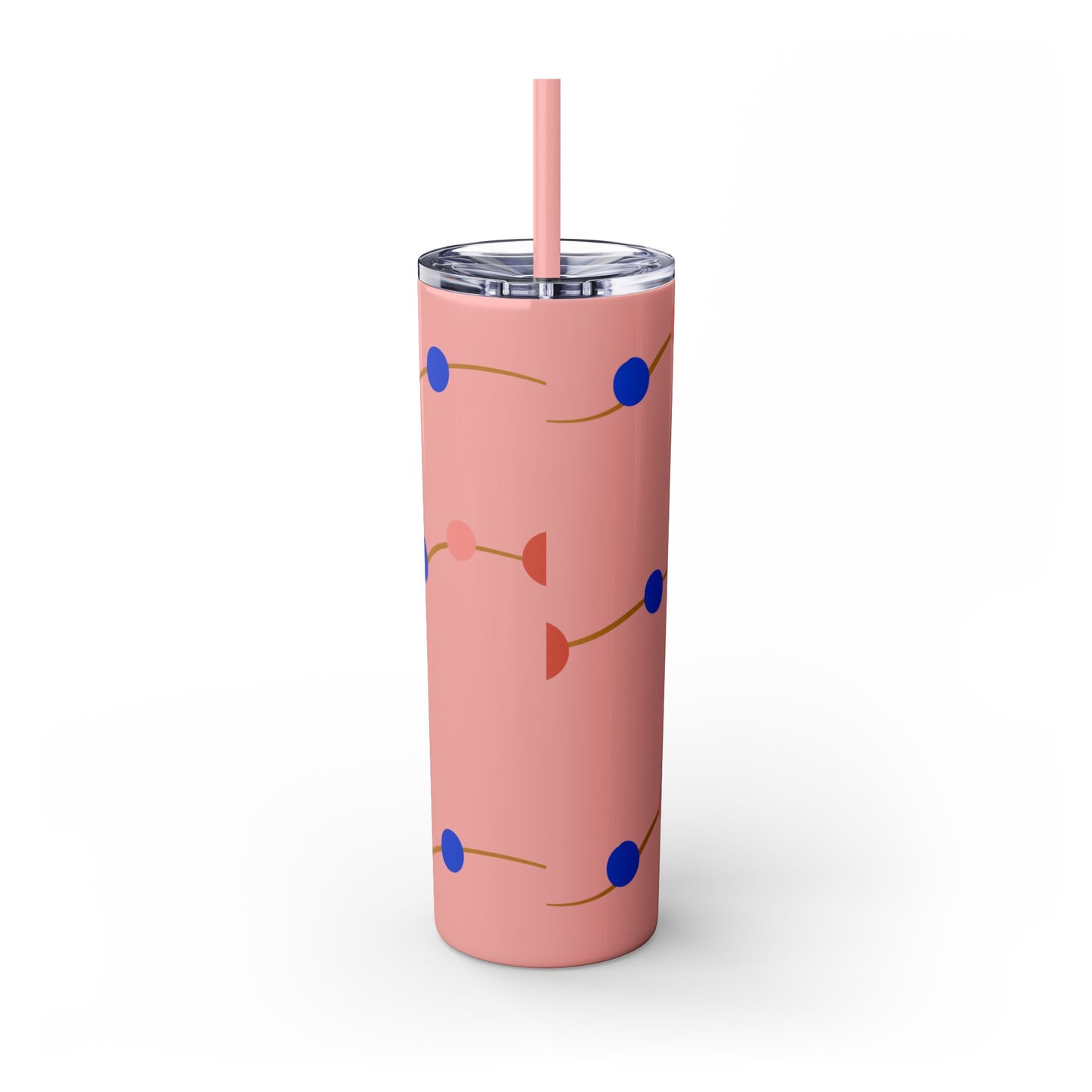 Vibrant Skinny Tumbler with Straw - 20oz